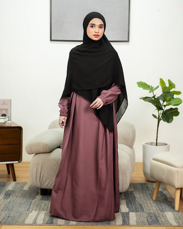 Camila Dress Rose Taupe by TUBITA - Baju Umroh Wanita - TUBITA