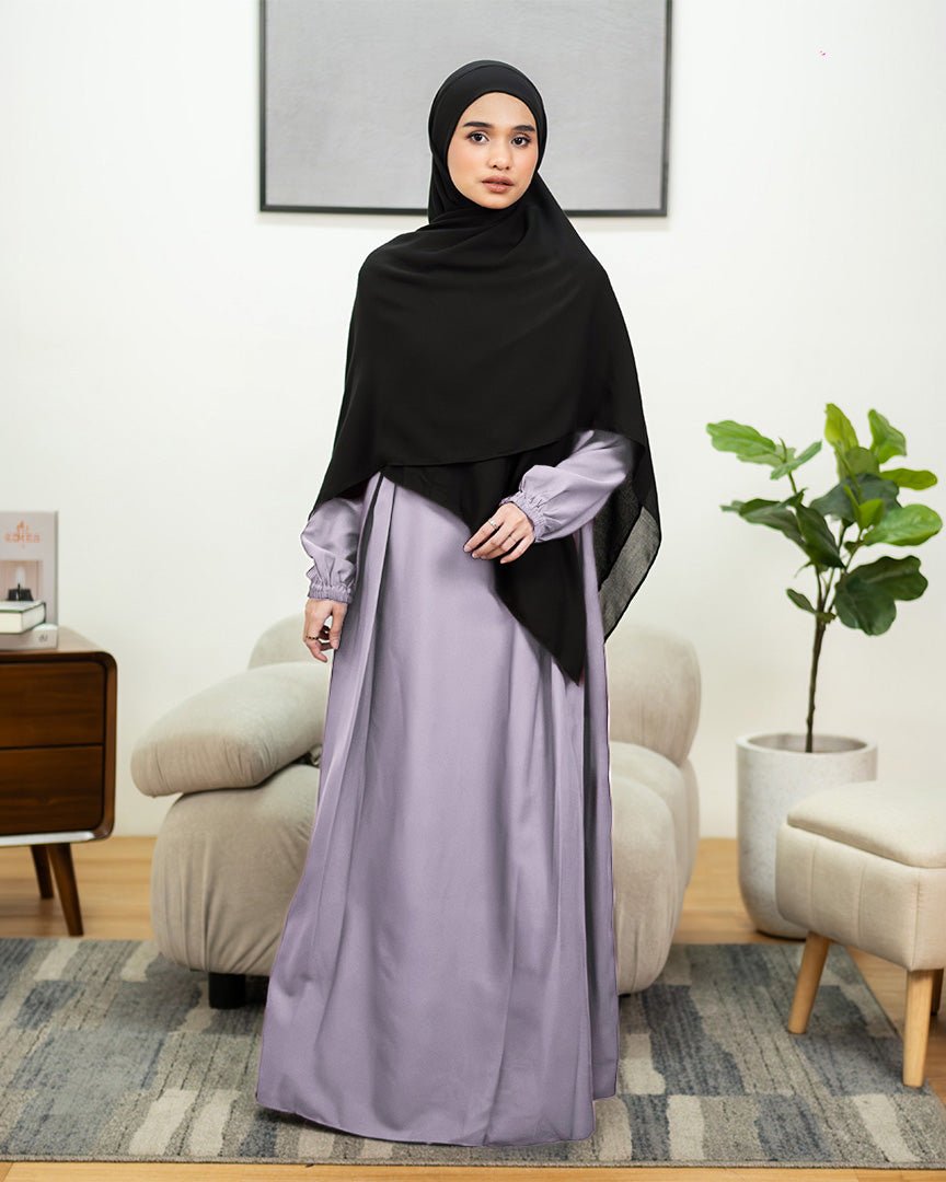 Camila Dress Silver Grey by TUBITA - Baju Umroh Wanita - TUBITA