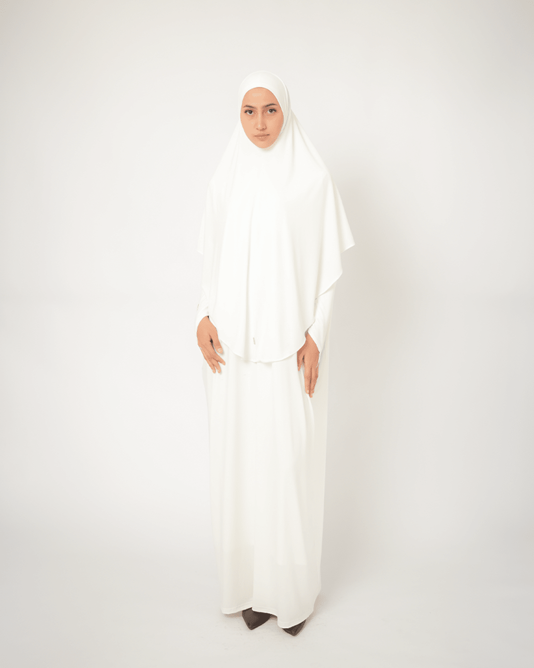 Hana Abaya Basic Broken White by Tubita - TUBITA