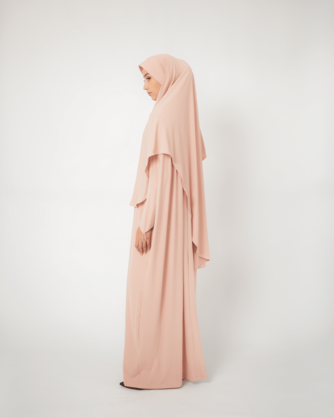 Hana Abaya Basic Dusty Pink by Tubita - TUBITA
