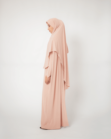 Hana Abaya Basic Dusty Pink by Tubita - TUBITA