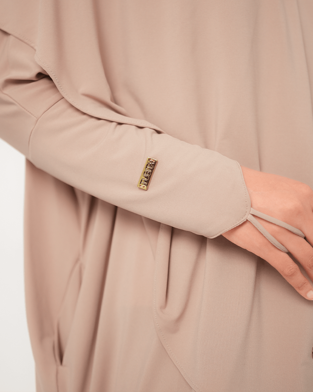 Hana Abaya Basic Nude Pink by Tubita - TUBITA