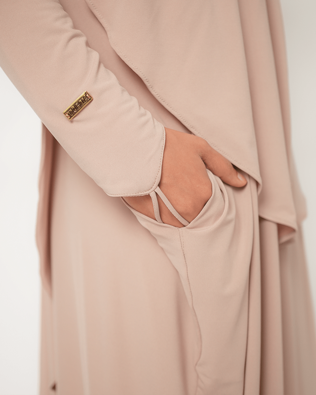 Hana Abaya Basic Nude Pink by Tubita - TUBITA