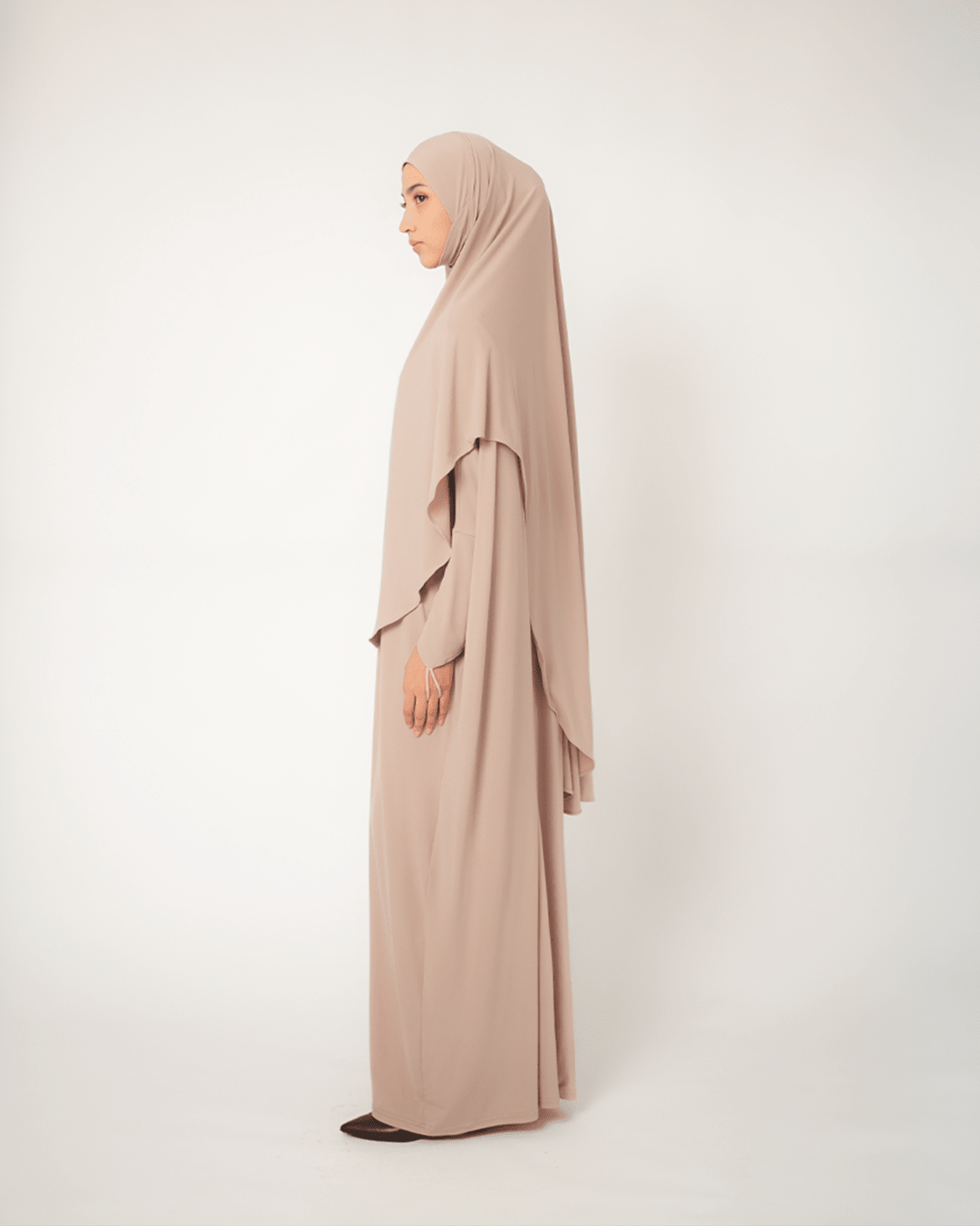 Hana Abaya Basic Nude Pink by Tubita - TUBITA