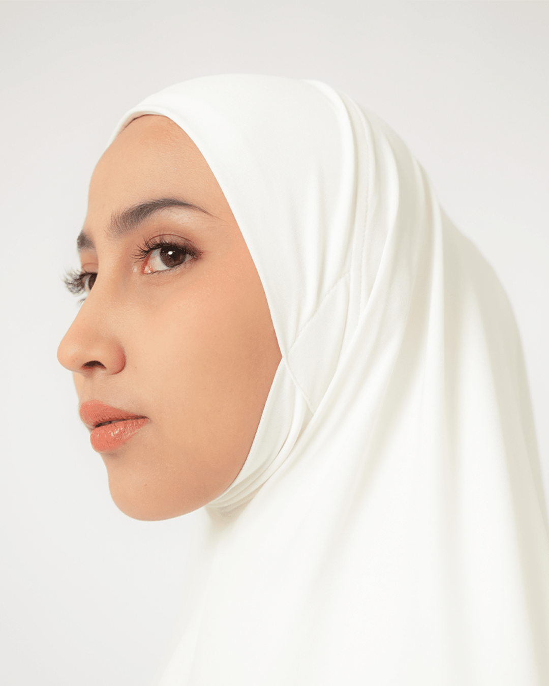 Hana Hijab Soft Pad Broken White by Tubita - TUBITA