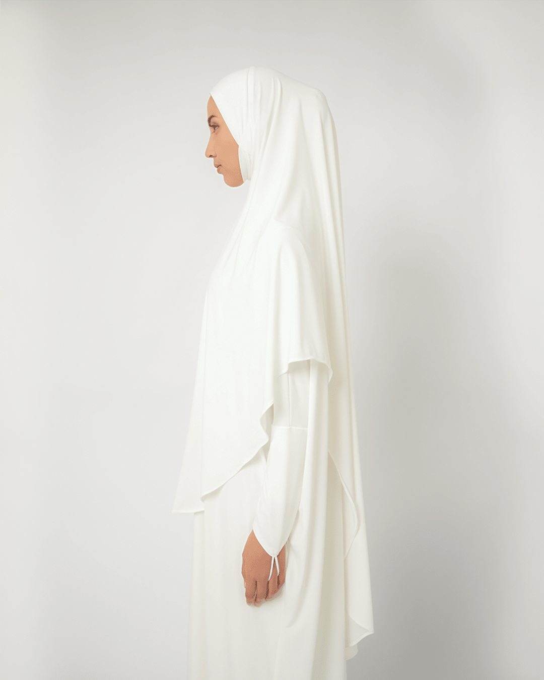 Hana Hijab Soft Pad Broken White by Tubita - TUBITA
