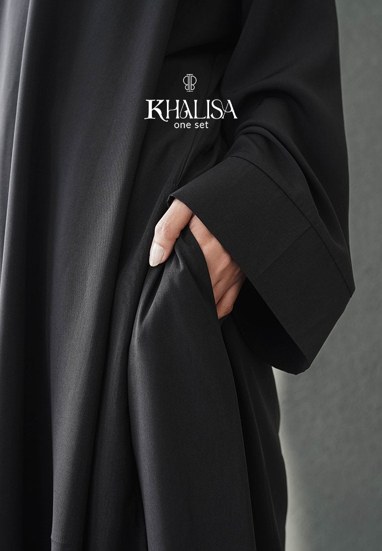 Khalisa One Set Black - One Set Tunik by Tubita - TUBITA