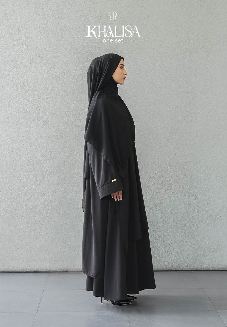 Khalisa One Set Black - One Set Tunik by Tubita - TUBITA