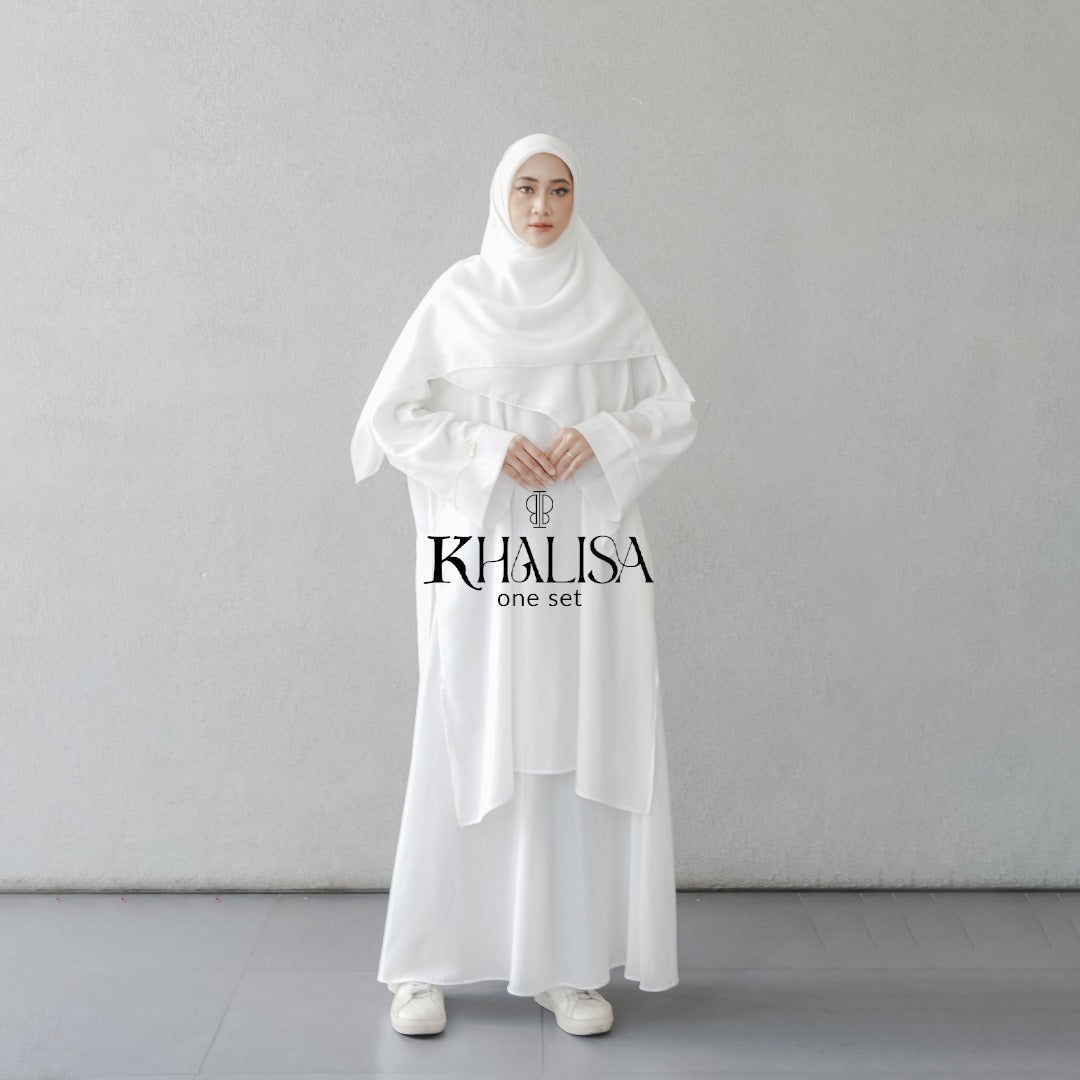 Khalisa One Set Broken White - One Set Tunik by Tubita - TUBITA