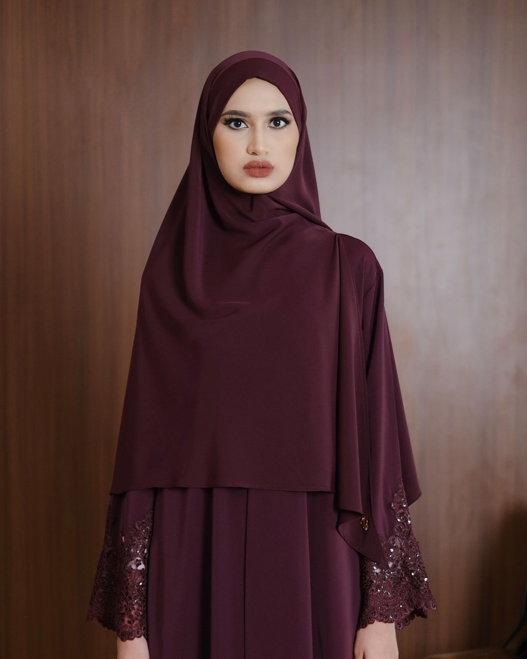 KHIBAN Khimar Bandana Burgundy By TUBITA - TUBITA