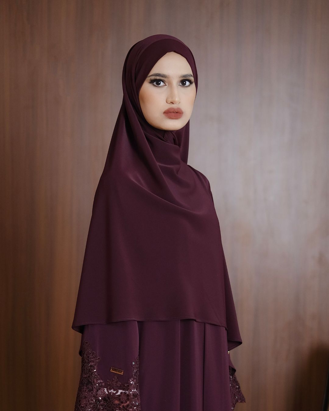 KHIBAN Khimar Bandana Burgundy By TUBITA - TUBITA