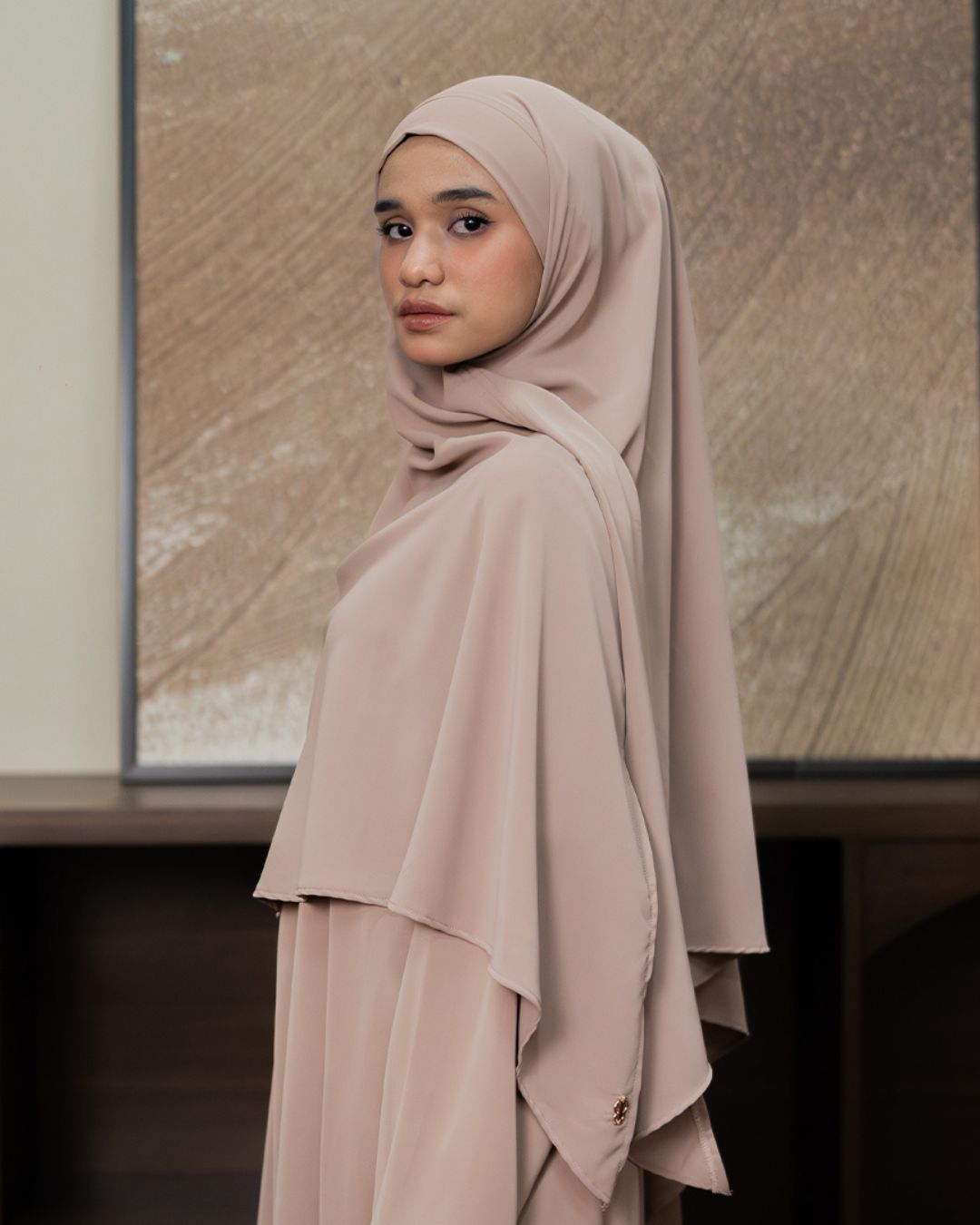 KHIBAN Khimar Bandana Mocca By Tubita - TUBITA