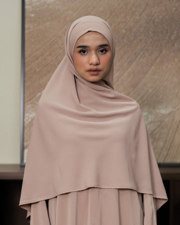 KHIBAN Khimar Bandana Mocca By Tubita - TUBITA