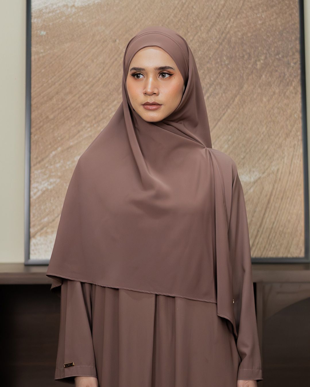 KHIBAN Khimar Bandana Taupe By Tubita - TUBITA