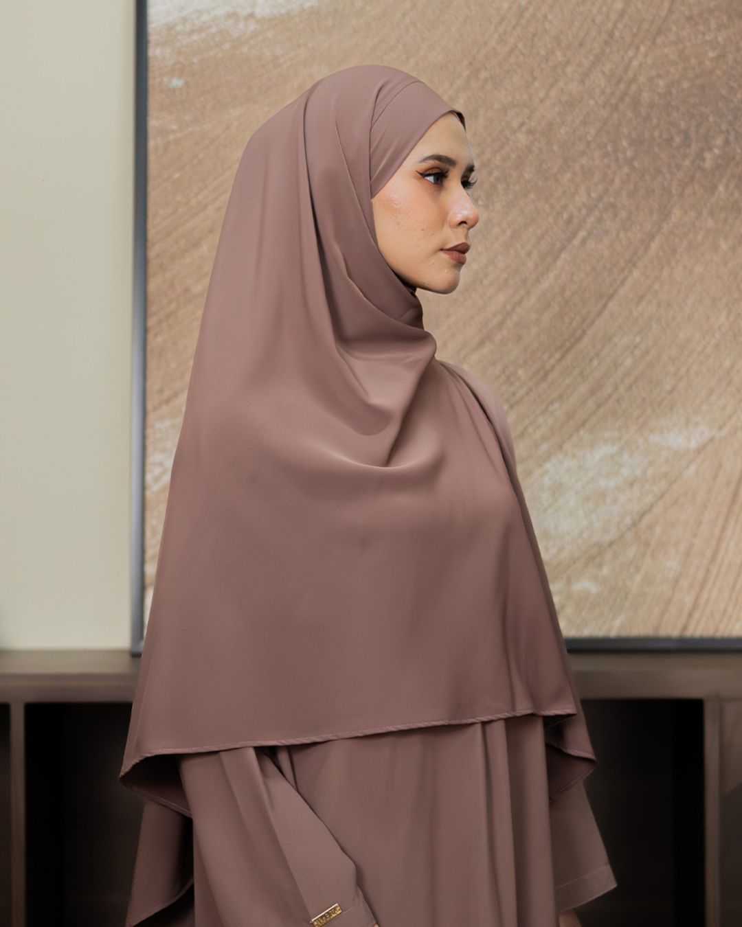 KHIBAN Khimar Bandana Taupe By Tubita - TUBITA