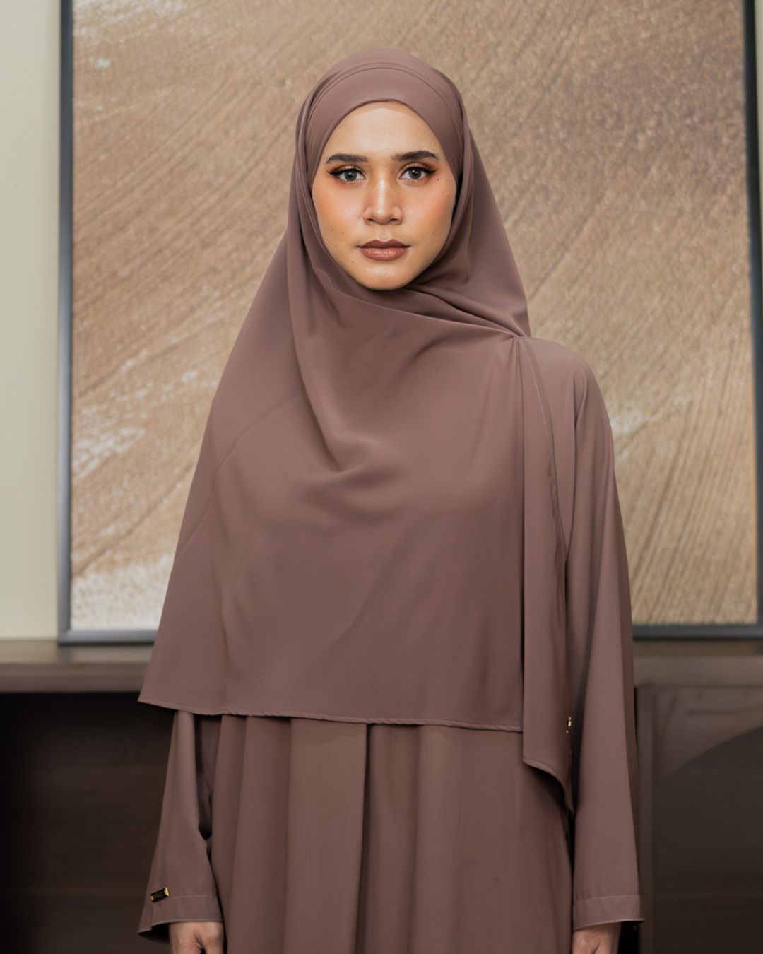 KHIBAN Khimar Bandana Taupe By Tubita - TUBITA
