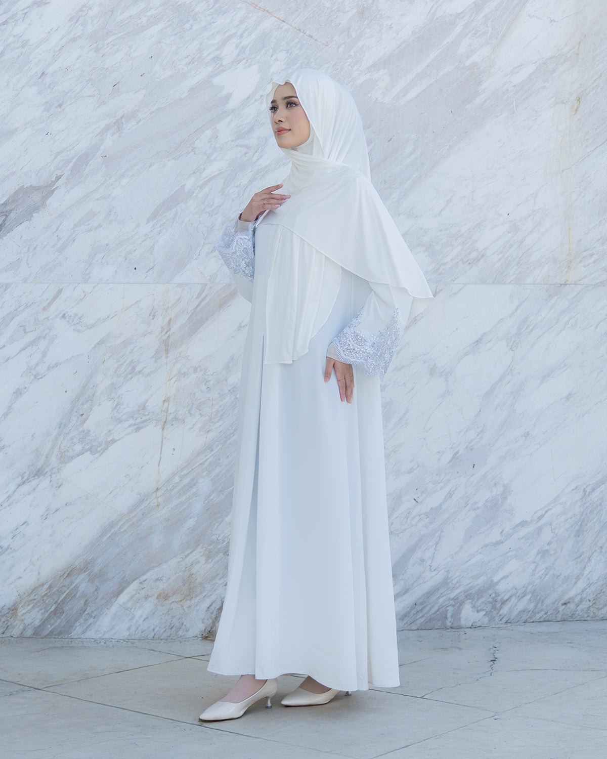Lamara Abaya Broken White by TUBITA - TUBITA