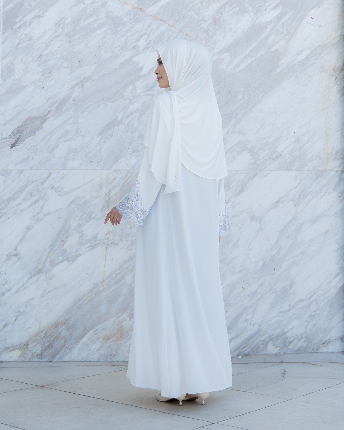 Lamara Abaya Broken White by TUBITA - TUBITA