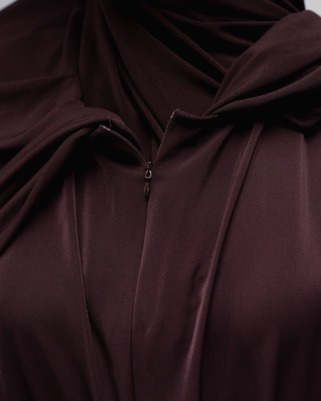 Lamara Abaya Burgundy by TUBITA - Baju Umroh Wanita - TUBITA
