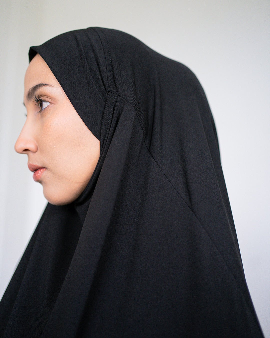 Layla french khimar Black By Tubita - TUBITA