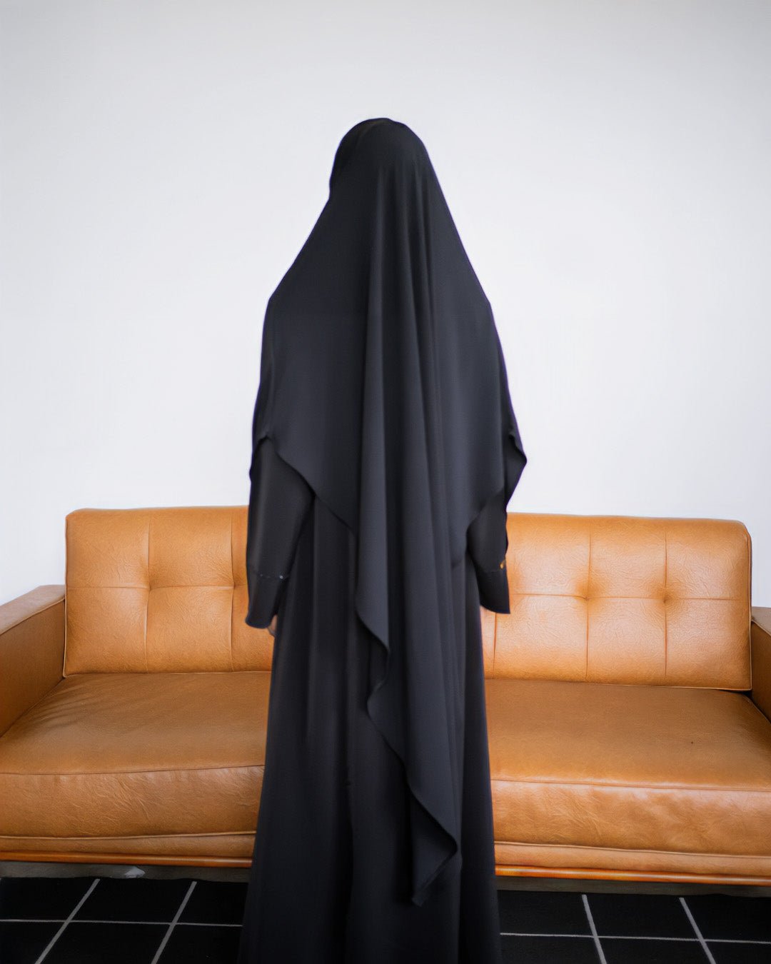 Layla french khimar Black By Tubita - TUBITA