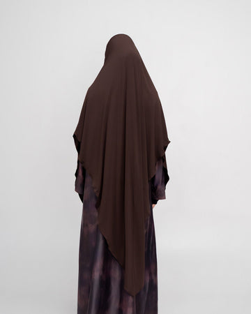 Layla french khimar Dark Coffe By Tubita