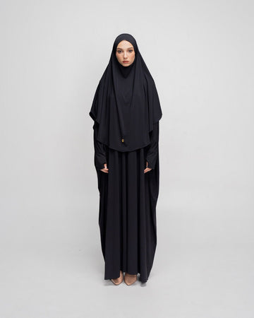 Mecca Dress Black by Tubita - Baju Umroh Wanita - TUBITA