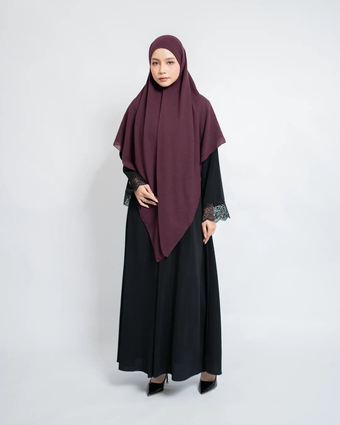 Meena Abaya Set Khiban Arabian - Abaya Premium Umroh Wanita - TUBITA