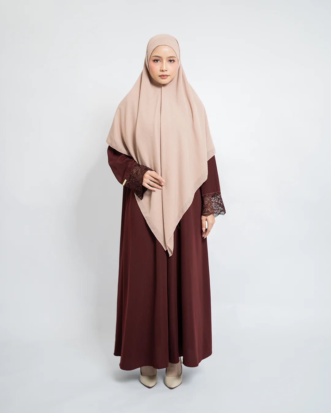 Meena Abaya Set Khiban Arabian - Abaya Premium Umroh Wanita - TUBITA
