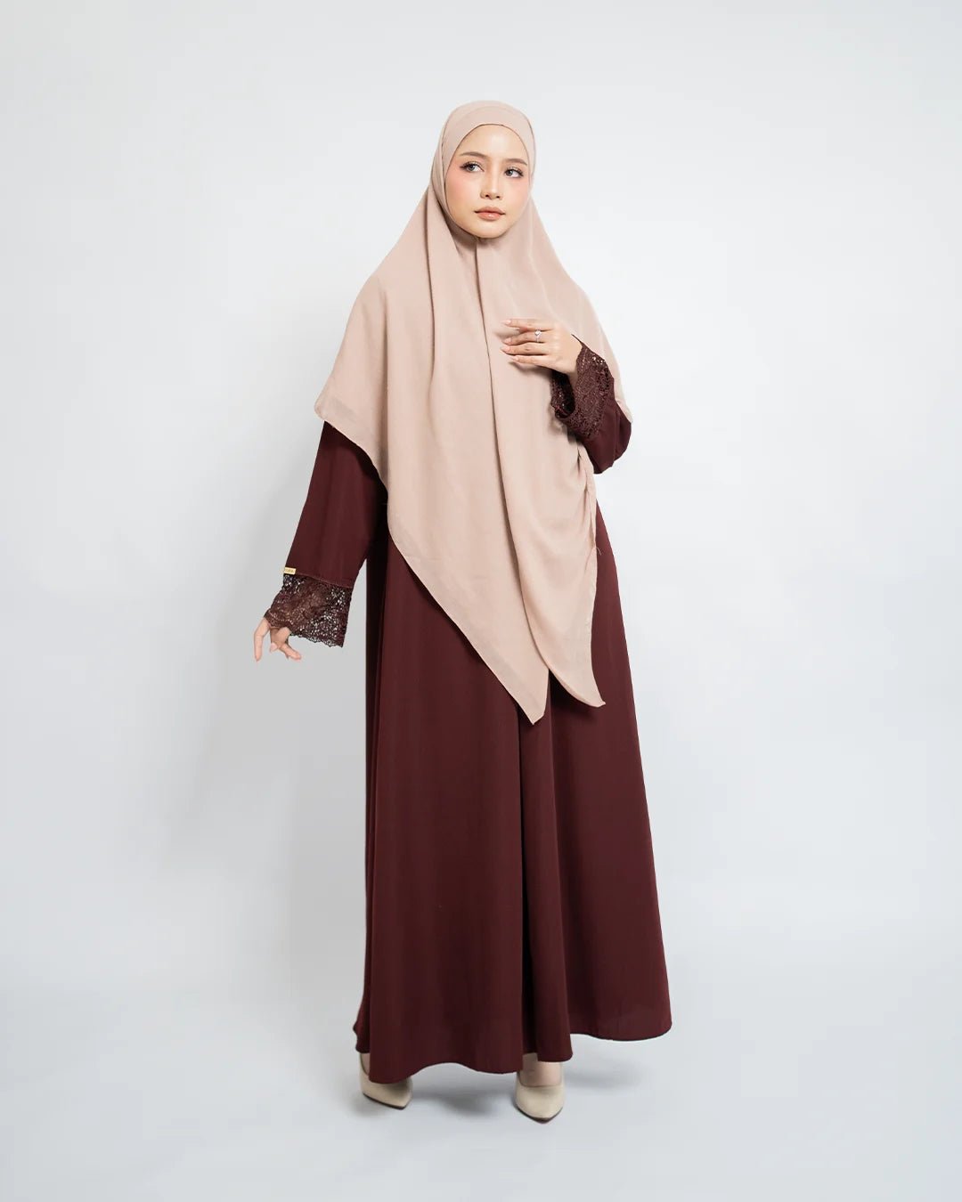 Meena Abaya Set Khiban Arabian - Abaya Premium Umroh Wanita - TUBITA