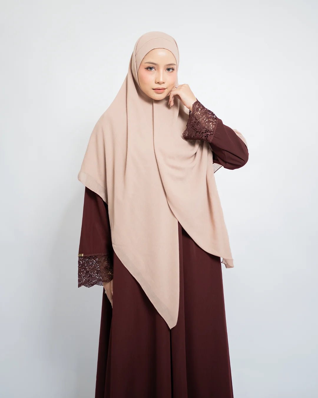 Meena Abaya Set Khiban Arabian - Abaya Premium Umroh Wanita - TUBITA
