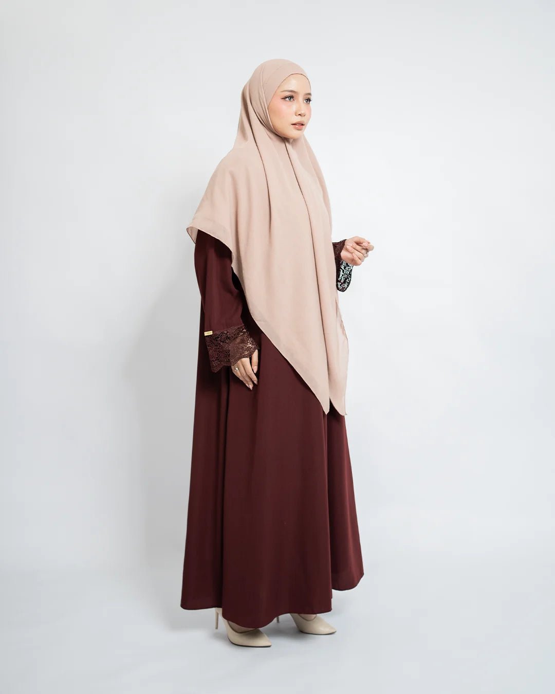 Meena Abaya Set Khiban Arabian - Abaya Premium Umroh Wanita - TUBITA