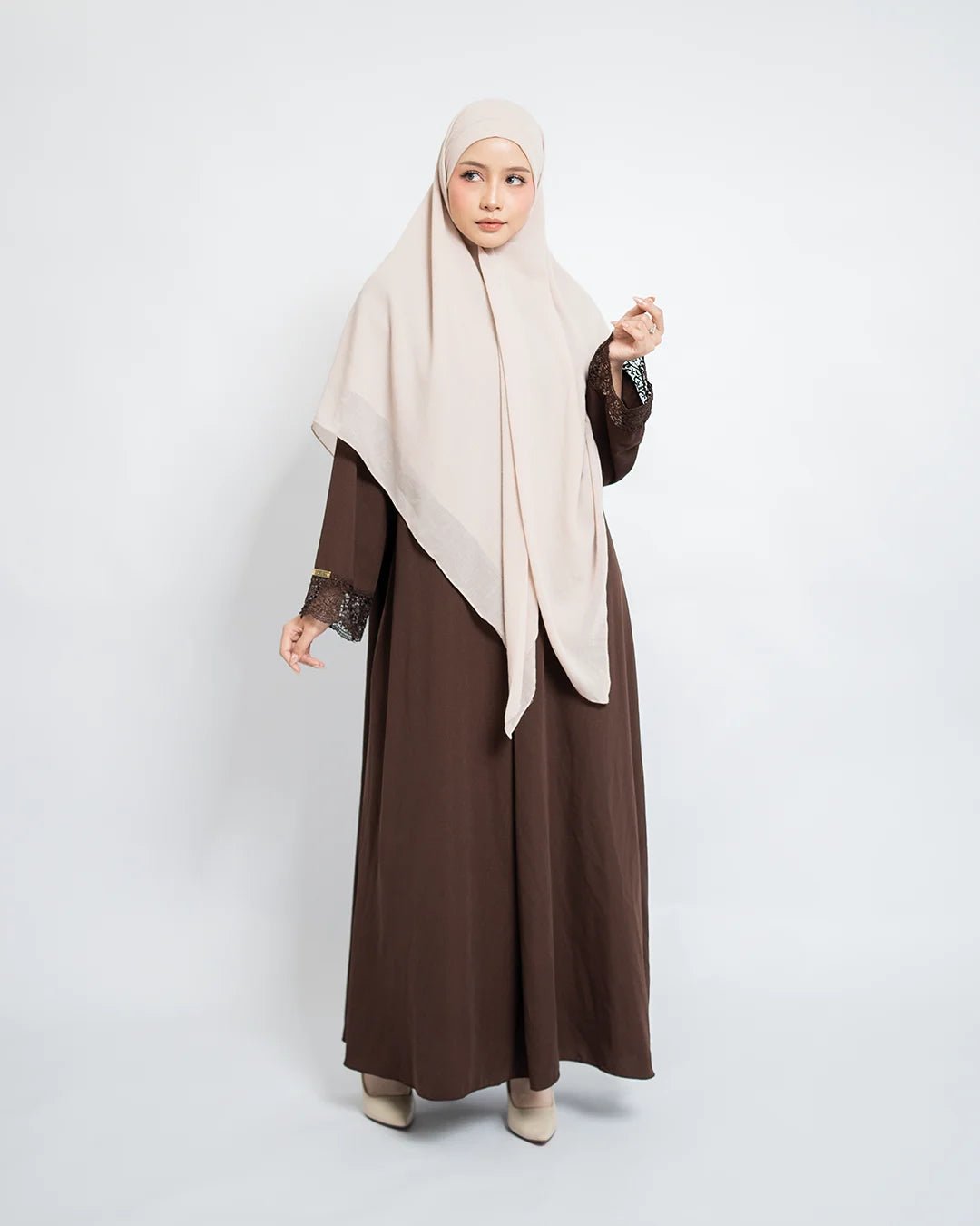 Meena Abaya Set Khiban Arabian - Abaya Premium Umroh Wanita - TUBITA