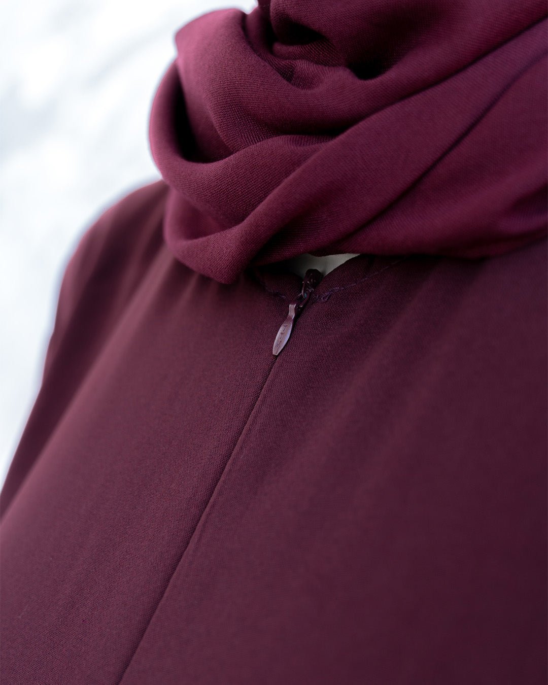 Meena Lace Abaya Burgundy by Tubita - TUBITA