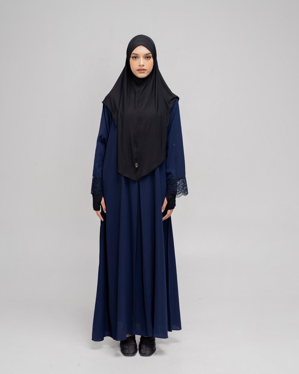 Meena Lace Abaya by Tubita - Abaya Haji & Umrah Best Seller - TUBITA
