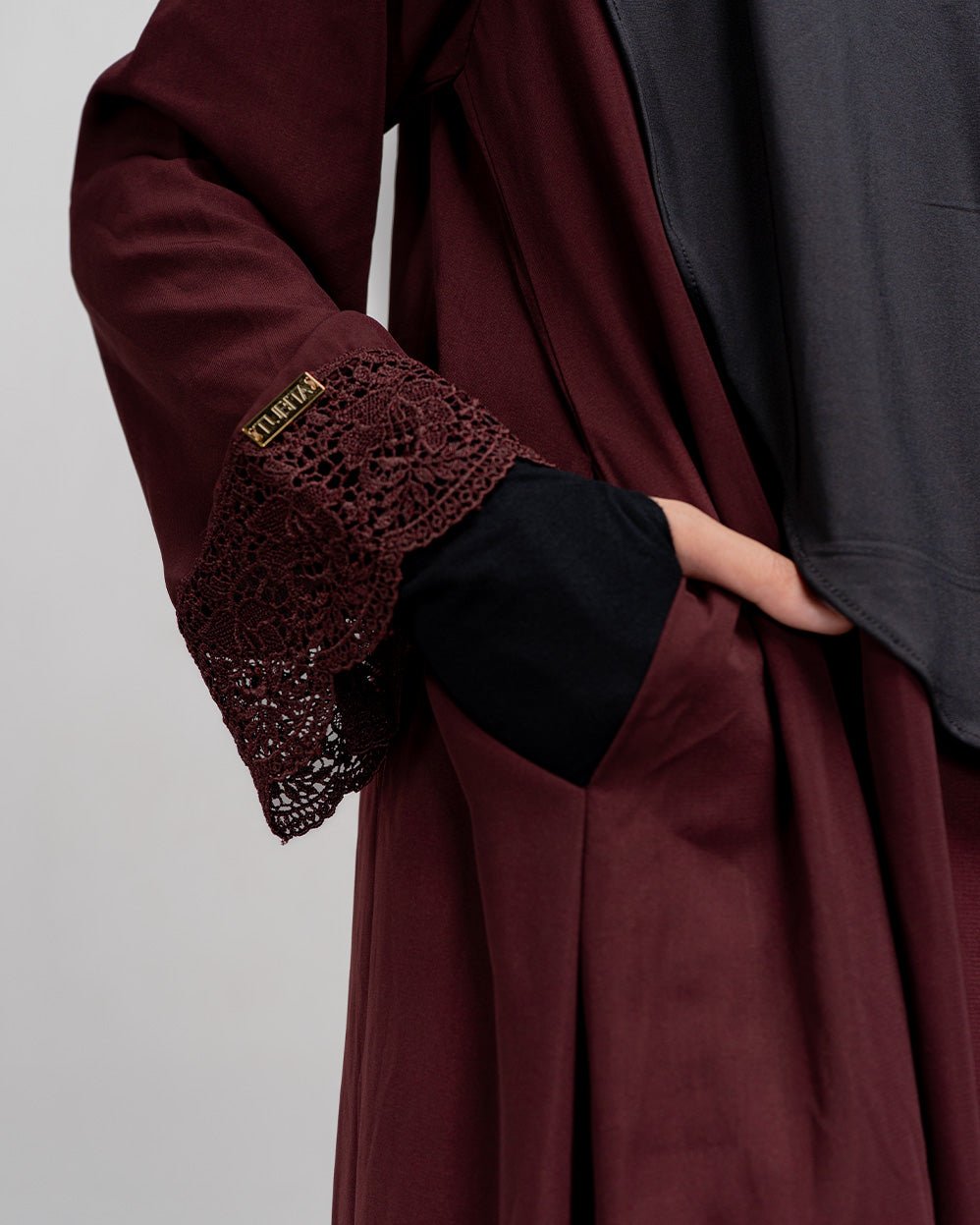 Meena Lace Abaya by Tubita - Abaya Haji & Umrah Best Seller - TUBITA