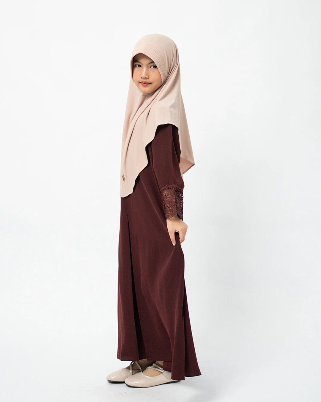 Meena Lace Abaya Kids All Colors By Tubita - TUBITA