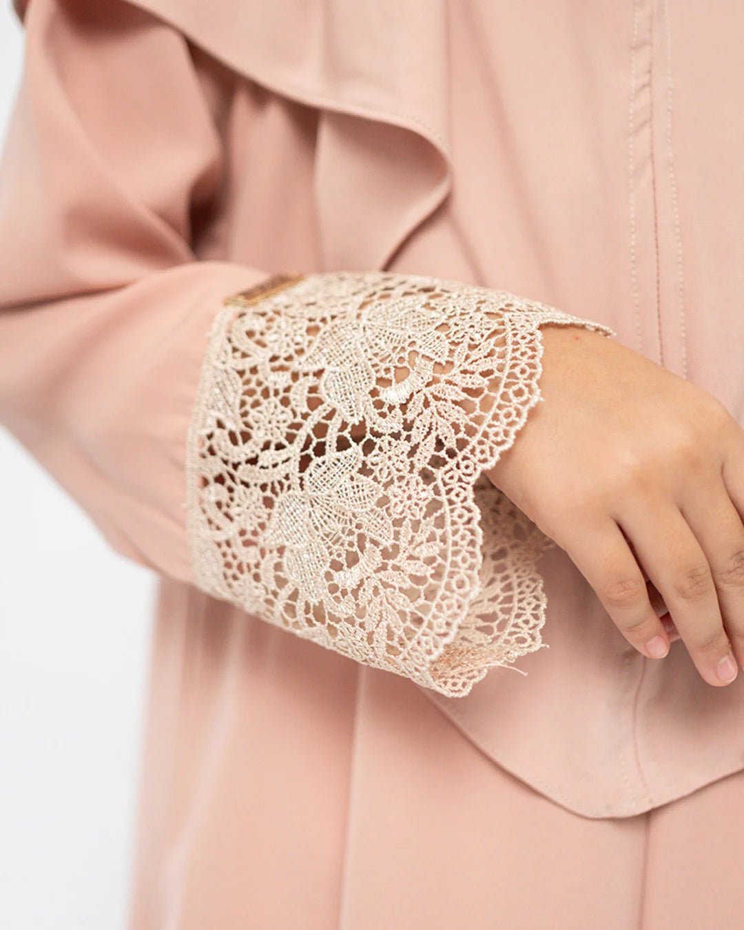 Meena Lace Abaya Kids All Colors By Tubita - TUBITA