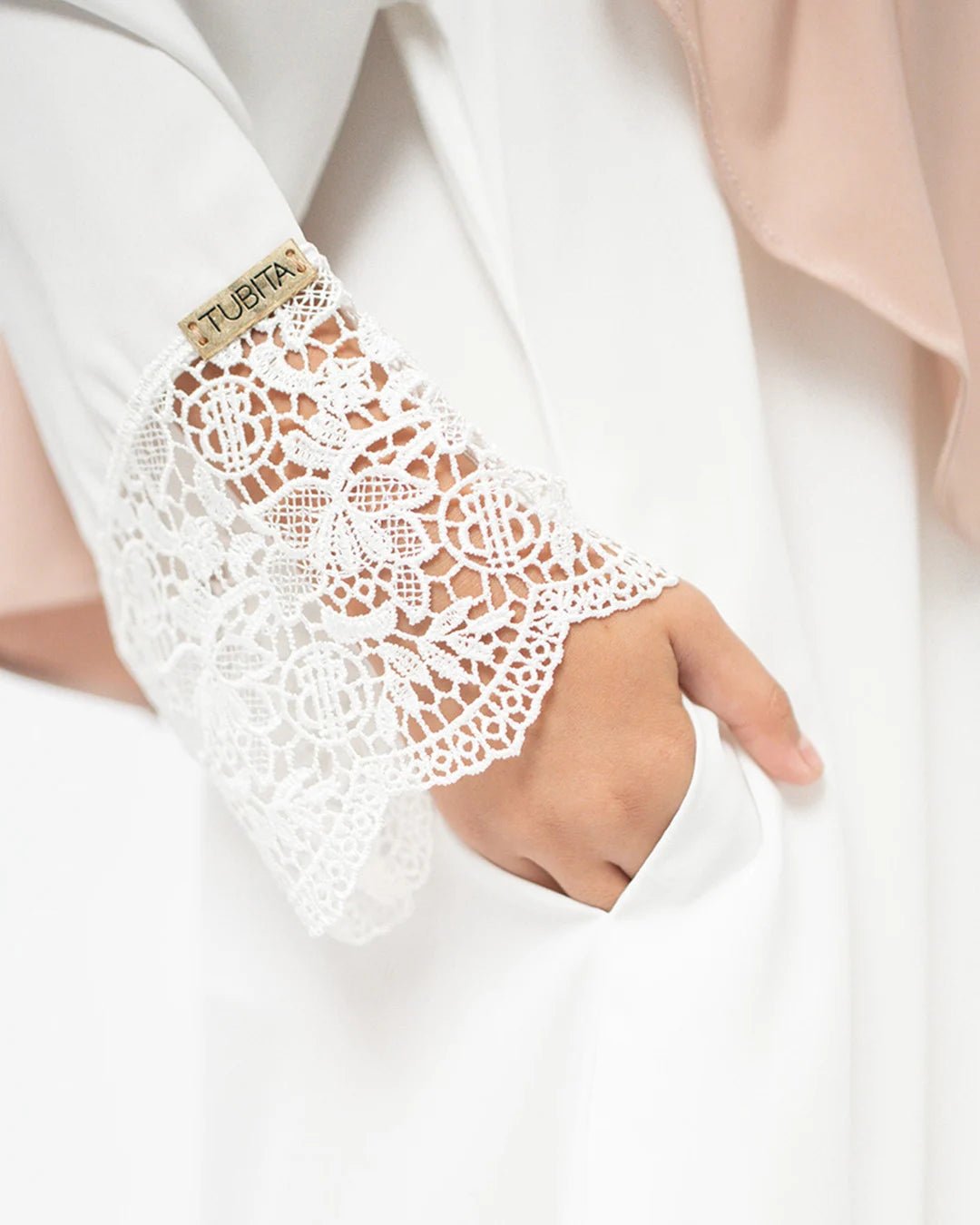 Meena Lace Abaya Kids All Colors By Tubita - TUBITA
