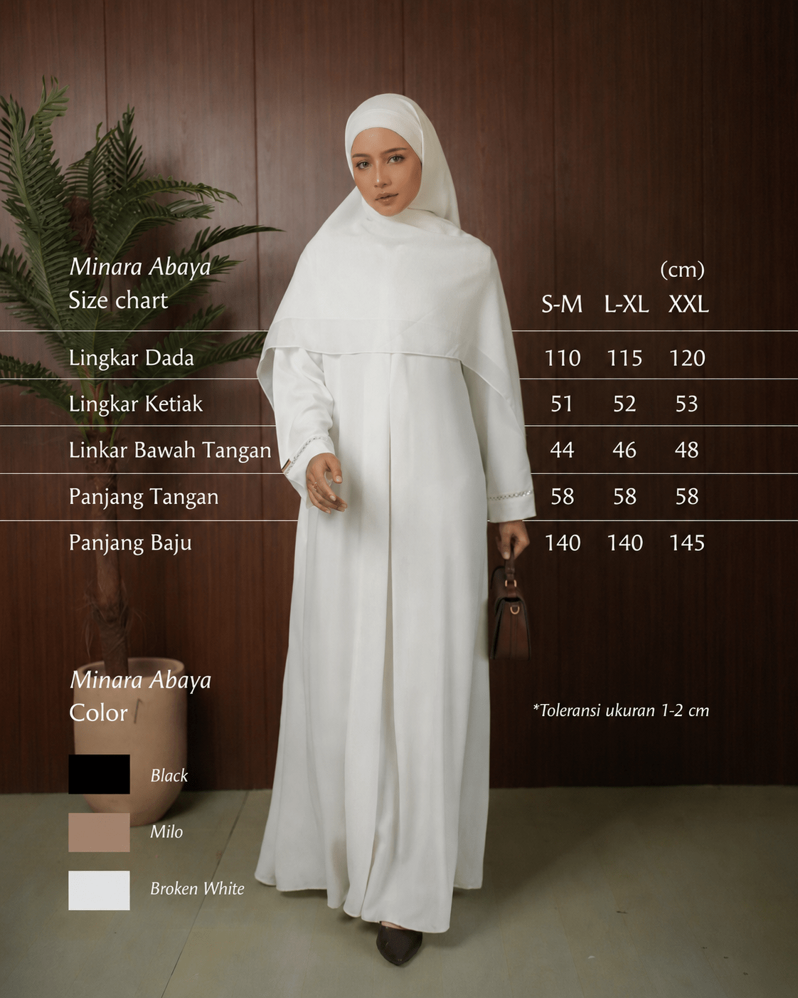 Minara Abaya All Colors - Abaya Premium Umroh Wanita - TUBITA