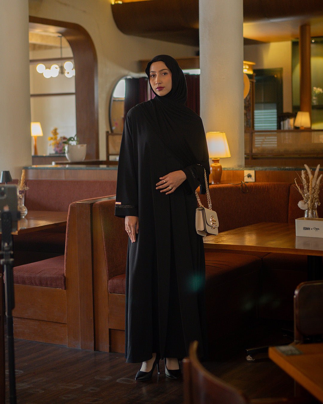 Minara Abaya Black by TUBITA - TUBITA