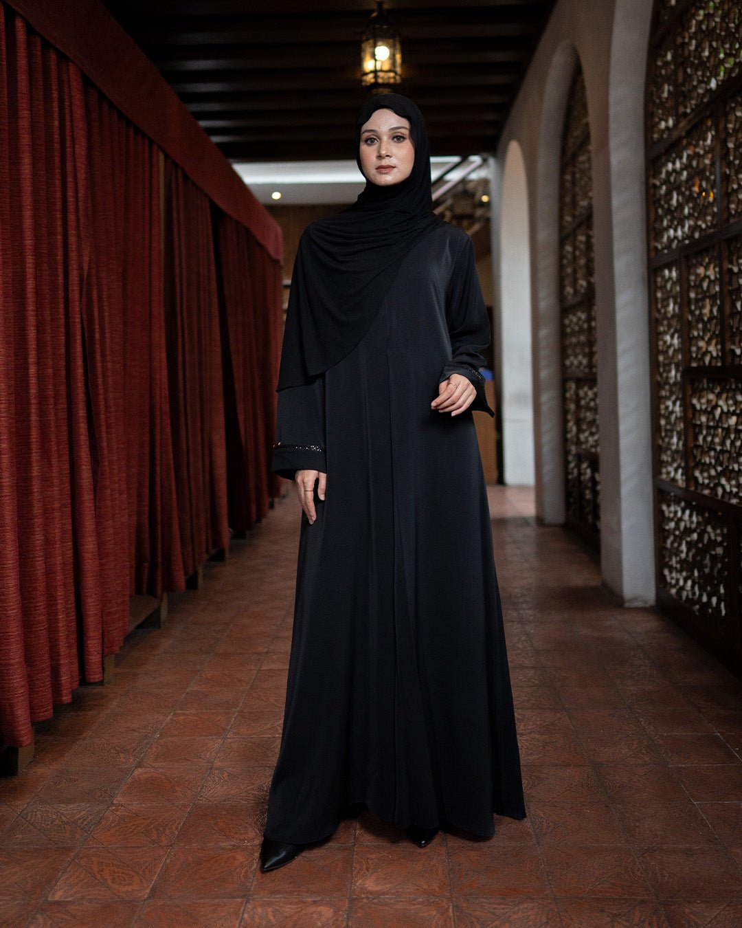 Minara Abaya Black by TUBITA - TUBITA