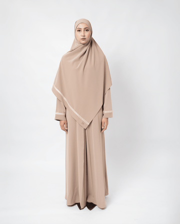 Minara Abaya Mocca - Abaya Premium Umroh Wanita - TUBITA