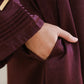 Nourah Abaya Burgundy by Tubita - TUBITA