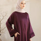 Nourah Abaya Burgundy by Tubita - TUBITA