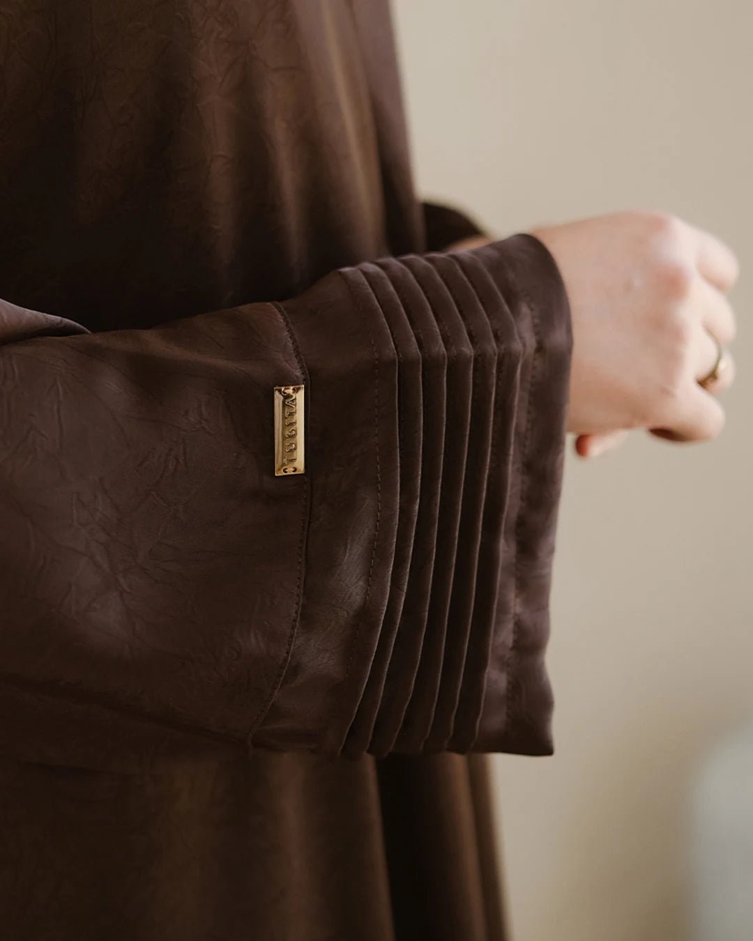 Nourah Abaya Mahogany by Tubita - TUBITA