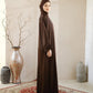 Nourah Abaya Mahogany by Tubita - TUBITA