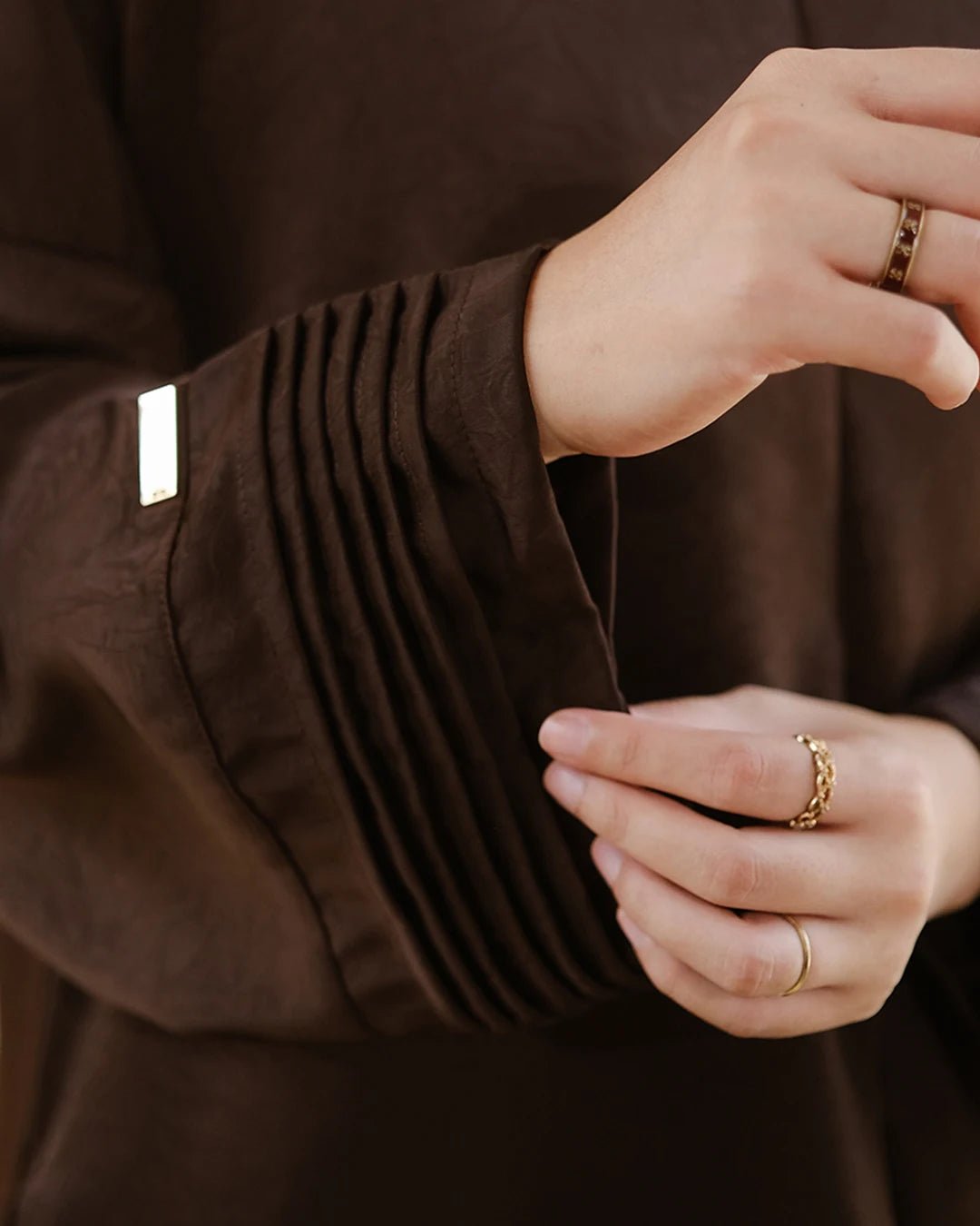 Nourah Abaya Mahogany by Tubita - TUBITA