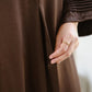 Nourah Abaya Mahogany by Tubita - TUBITA