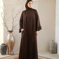 Nourah Abaya Mahogany by Tubita - TUBITA
